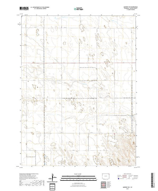 Us Topo 75 Minute Map For Amherst Sw Co American Map Store 4013