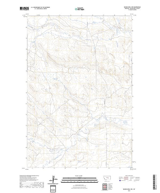 Us Topo 75 Minute Map For Musselshell Nw Mt American Map Store 0798