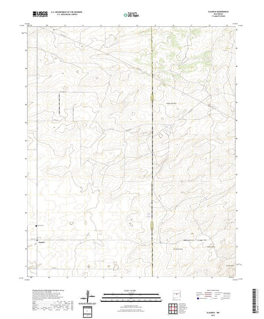 Us Topo 75 Minute Map For Claunch Nm American Map Store 2668