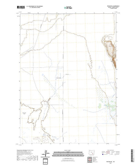 Us Topo 75 Minute Map For Butler Hill Or American Map Store 9989