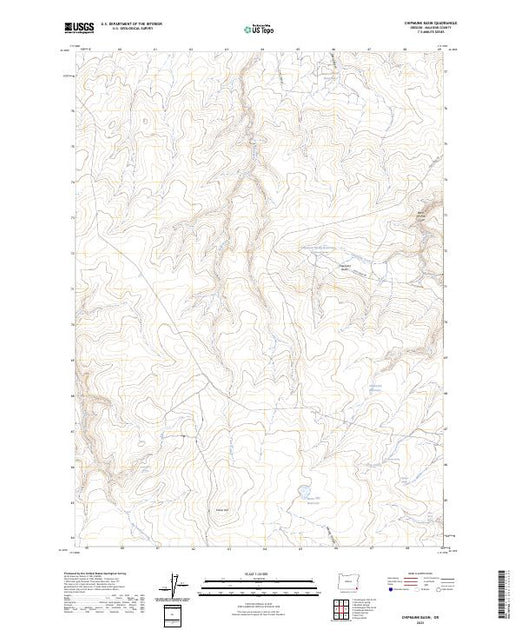 Us Topo 75 Minute Map For Chipmunk Basin Or American Map Store 1870