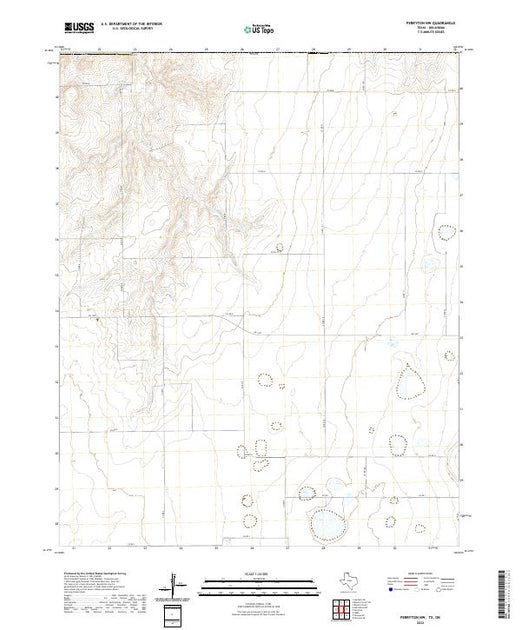 Us Topo 75 Minute Map For Perryton Nw Txok American Map Store 8534