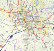 Birmingham Greater Metro Area Wall Map