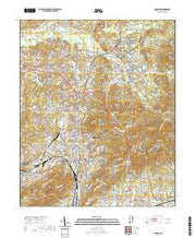 USGS US Topo 7.5-minute map for Anniston AL 2020