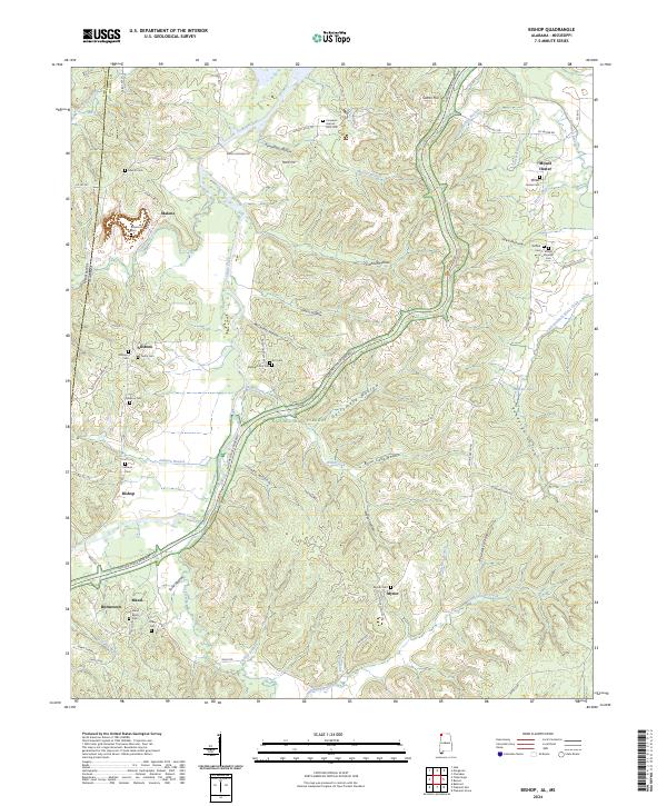 US Topo 7.5-minute map for Bishop ALMS