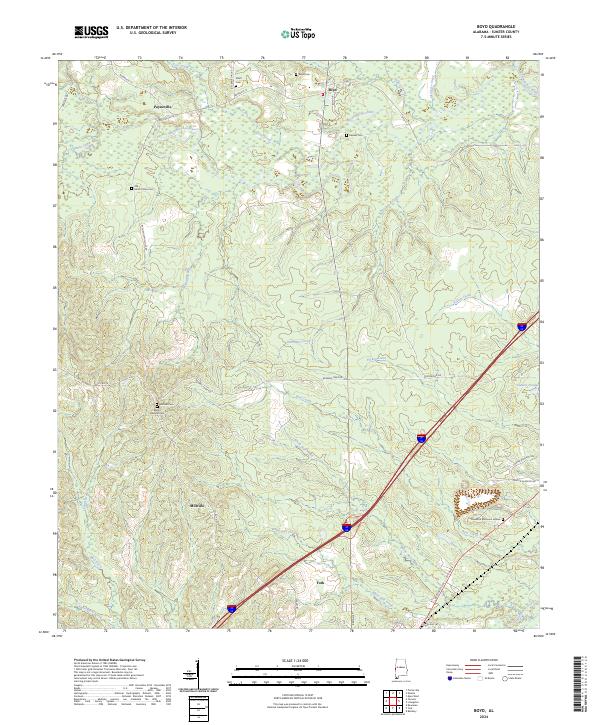 US Topo 7.5-minute map for Boyd AL