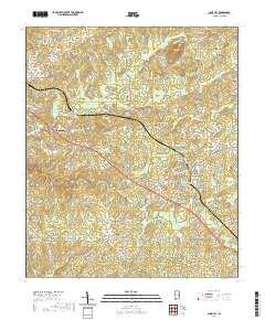 USGS US Topo 7.5-minute map for Camp Hill AL 2020