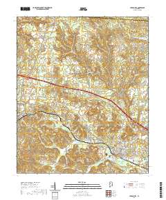 USGS US Topo 7.5-minute map for Carbon Hill AL 2020