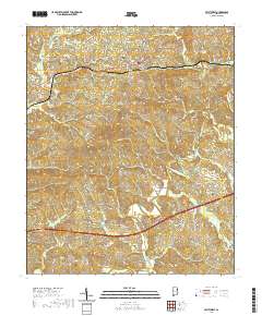 USGS US Topo 7.5-minute map for Fruithurst AL 2020