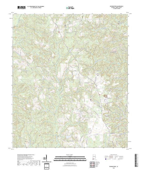 US Topo 7.5-minute map for Georgetown AL