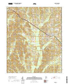 USGS US Topo 7.5-minute map for Gordo AL 2020