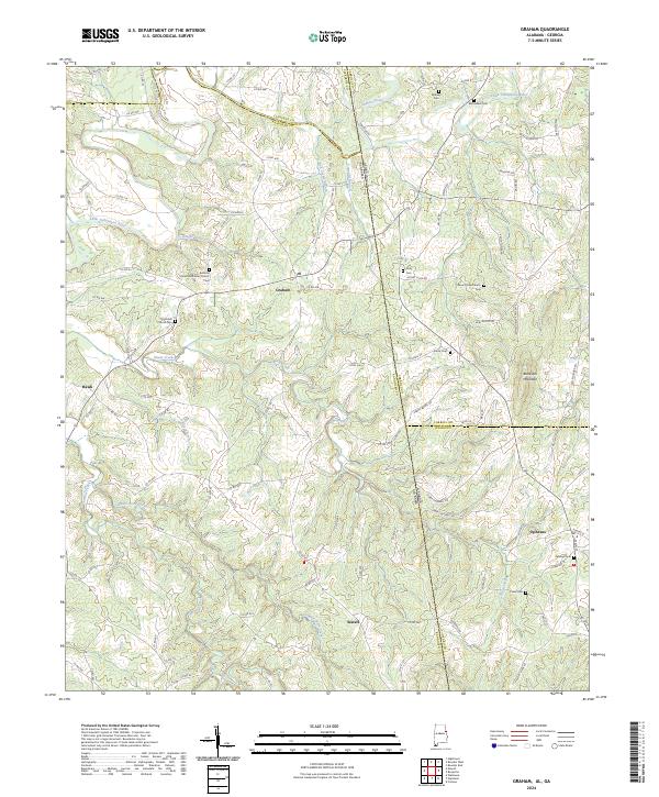 US Topo 7.5-minute map for Graham ALGA