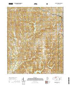 USGS US Topo 7.5-minute map for Haleyville West AL 2021