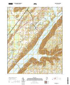 USGS US Topo 7.5-minute map for Hollywood AL 2020