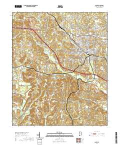 USGS US Topo 7.5-minute map for Jasper AL 2020