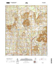 USGS US Topo 7.5-minute map for Jeff AL 2020