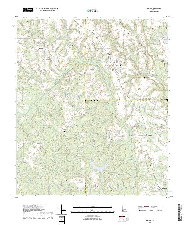 US Topo 7.5-minute map for Kinston AL