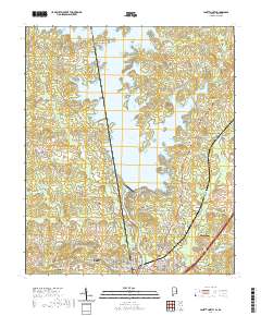 USGS US Topo 7.5-minute map for Lanett North ALGA 2020