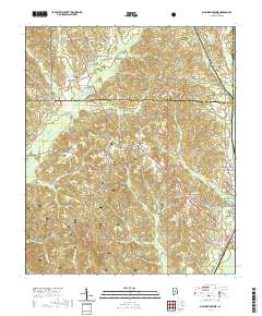 USGS US Topo 7.5-minute map for Maplesville West AL 2021