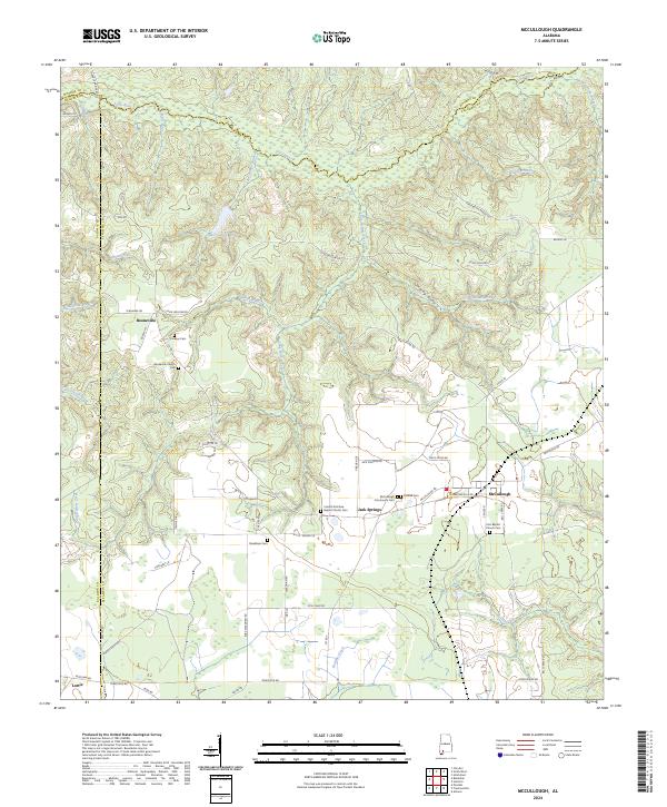 US Topo 7.5-minute map for McCullough AL