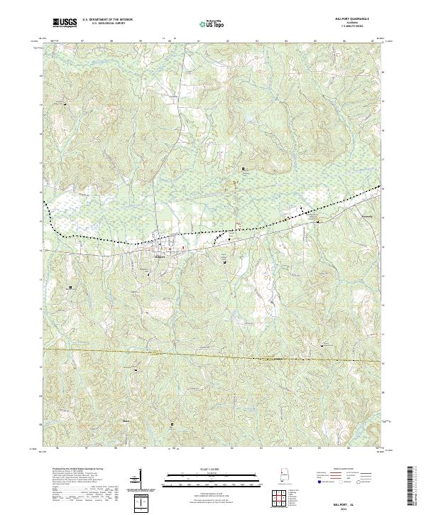 US Topo 7.5-minute map for Millport AL