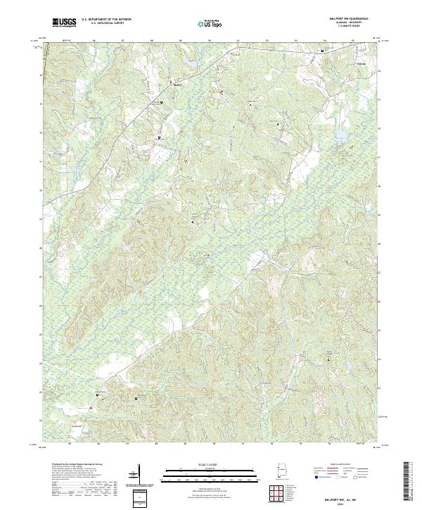 US Topo 7.5-minute map for Millport NW ALMS