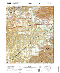 USGS US Topo 7.5-minute map for Munford AL 2021