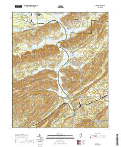 USGS US Topo 7.5-minute map for Ohatchee AL 2020