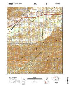 USGS US Topo 7.5-minute map for Oxford AL 2021