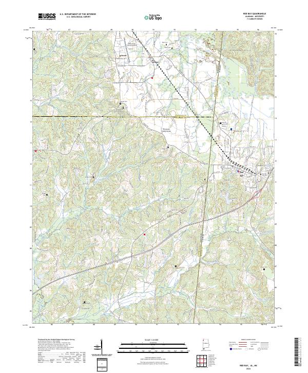 US Topo 7.5-minute map for Red Bay ALMS