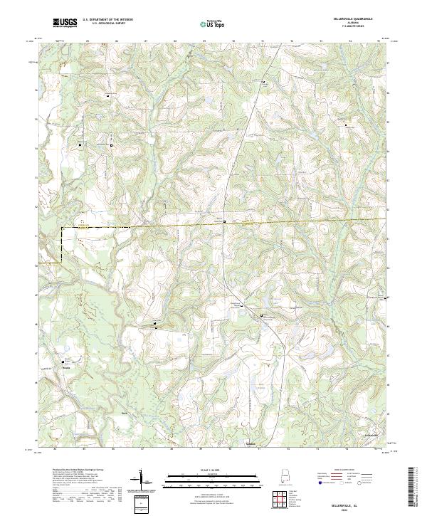 US Topo 7.5-minute map for Sellersville AL