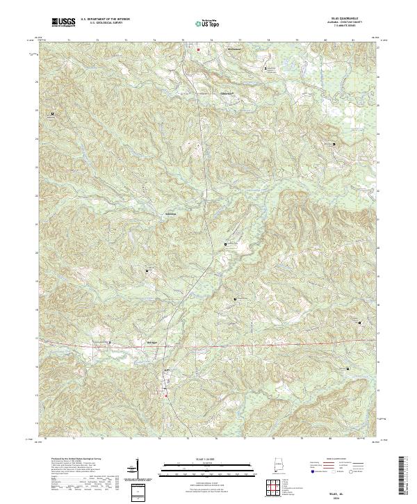 US Topo 7.5-minute map for Silas AL