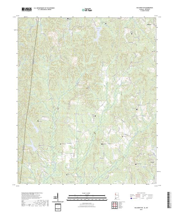 US Topo 7.5-minute map for Sulligent SW ALMS