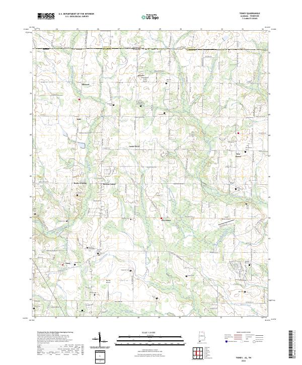 US Topo 7.5-minute map for Toney ALTN