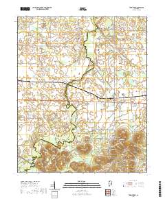 USGS US Topo 7.5-minute map for Town Creek AL 2020