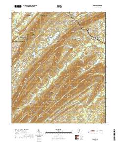 USGS US Topo 7.5-minute map for Vandiver AL 2020