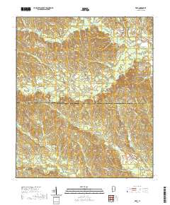 USGS US Topo 7.5-minute map for Ward AL 2020