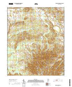 USGS US Topo 7.5-minute map for Weisner Mountain AL 2020