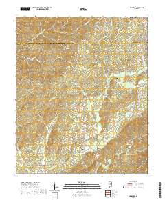 USGS US Topo 7.5-minute map for Weogufka AL 2020