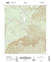 US Topo 7.5-minute map for Woods Bluff AL