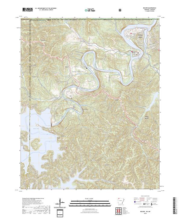 US Topo 7.5-minute map for Beaver ARMO