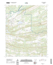 US Topo 7.5-minute map for Burnville AR