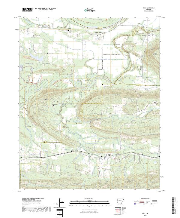 US Topo 7.5-minute map for Casa AR