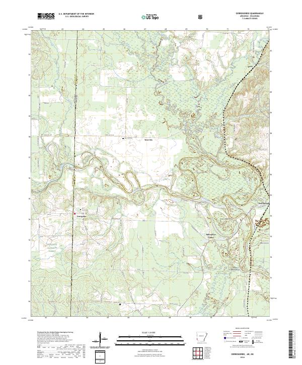 US Topo 7.5-minute map for Cerrogordo AROK