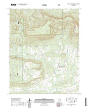 US Topo 7.5-minute map for Chickalah Mountain East AR