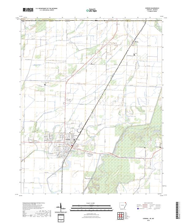 US Topo 7.5-minute map for Corning ARMO