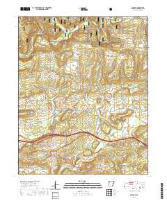 USGS US Topo 7.5-minute map for Cravens AR 2020