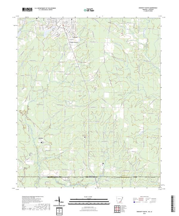 US Topo 7.5-minute map for Crossett South ARLA