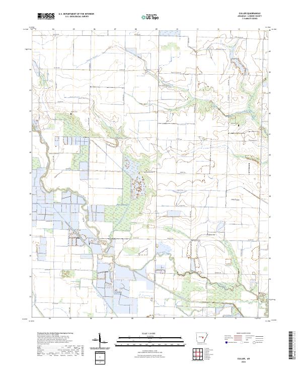 US Topo 7.5-minute map for Culler AR