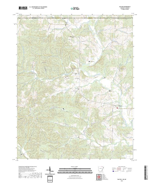 US Topo 7.5-minute map for Dalton ARMO